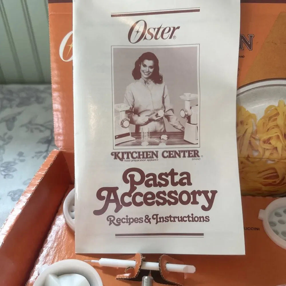 Vintage Oster Kitchen Center Pasta Accessory 939-65 Vintage COMPLETE Open Box